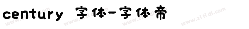 century 字体字体转换